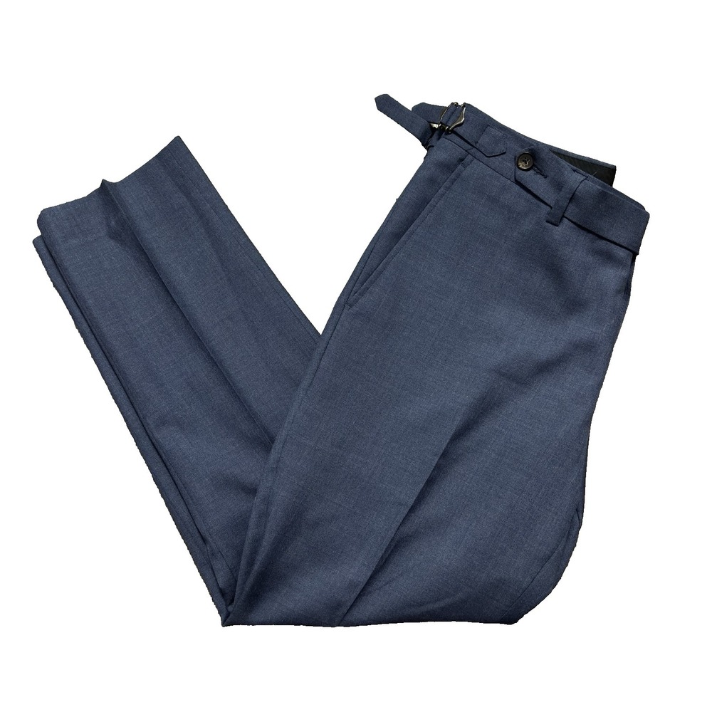 Spier and Mackay Suit Pants Slacks Navy Blue Side Adjusters Men's Size 30